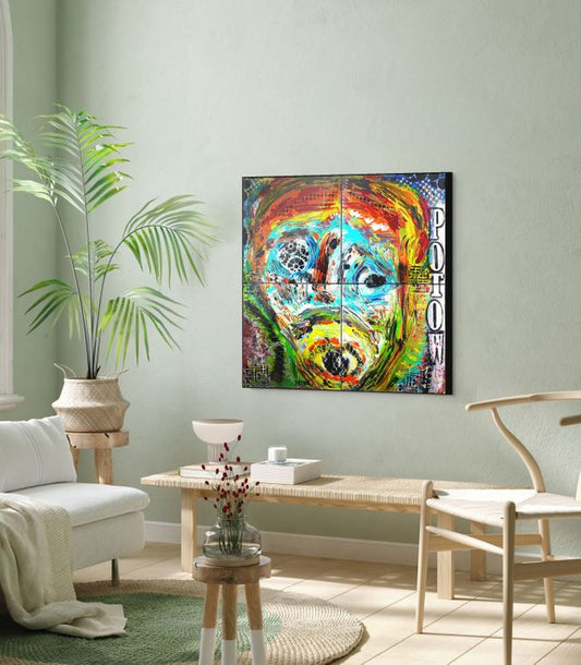 Original Painting - Face of the Weak